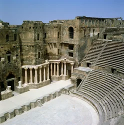 Roman theatre at Bosra (Busra), Syria, ancient capital of the province of Arabia, c. 5th century